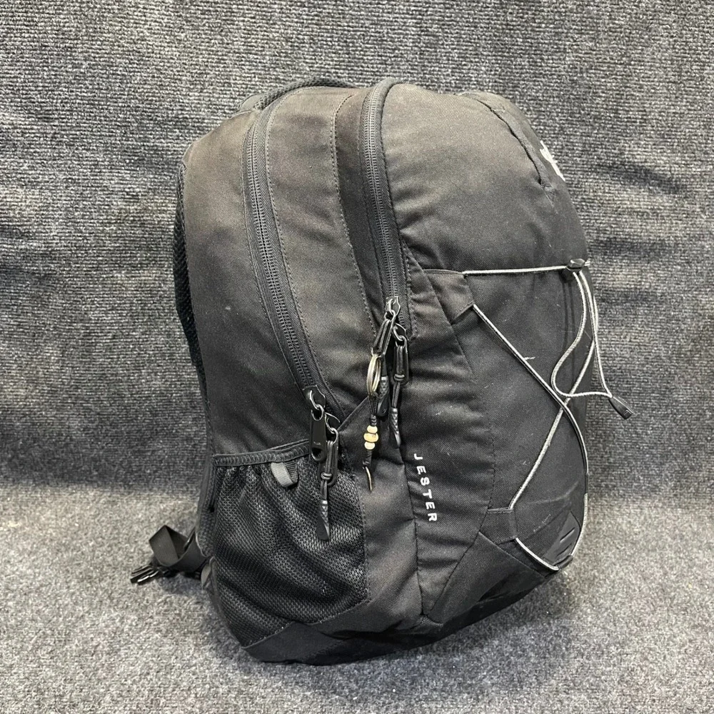 The North Face NF00CHJ3 Black Jester 27L Bungee Utility Bag Work Laptop Backpack